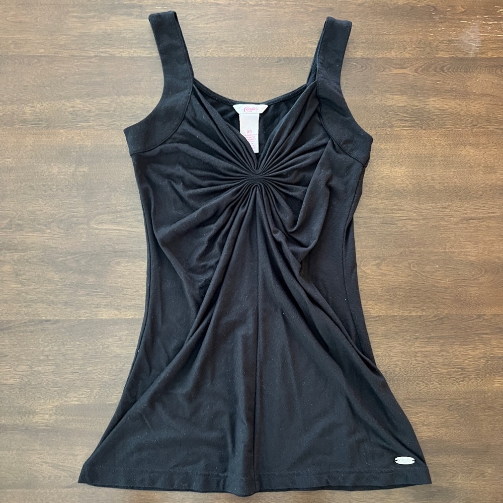 Candies Black Sleeveless Tank Top size XS